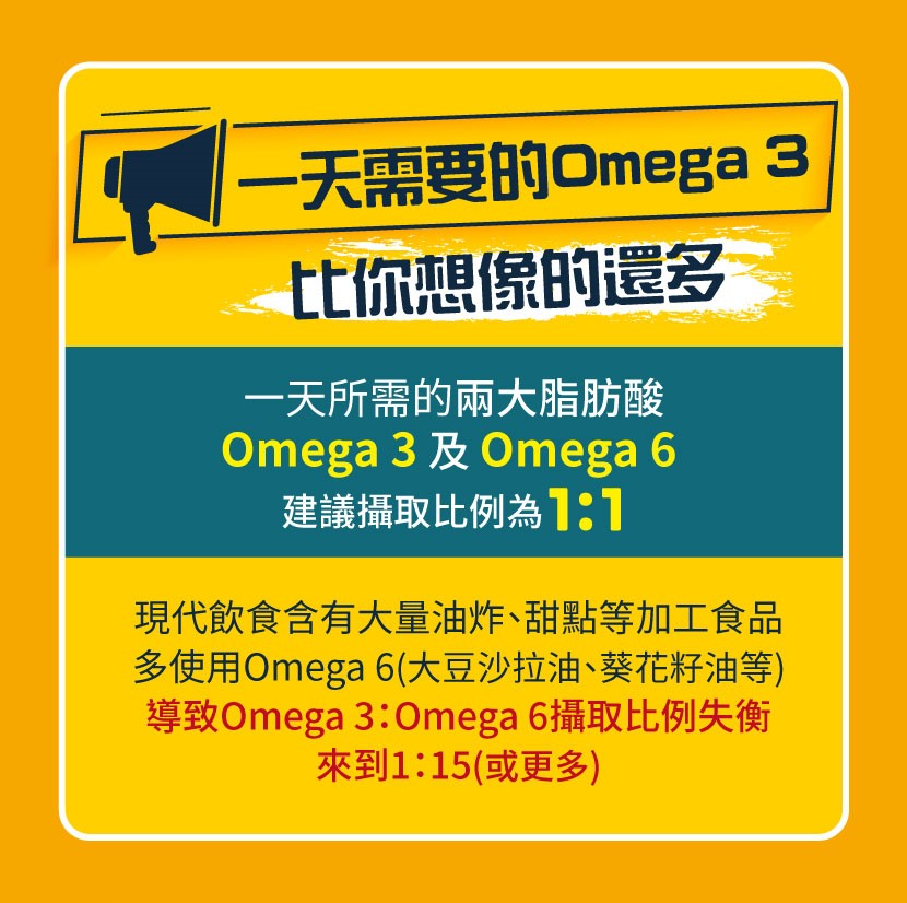 omega 3 omega 6比例